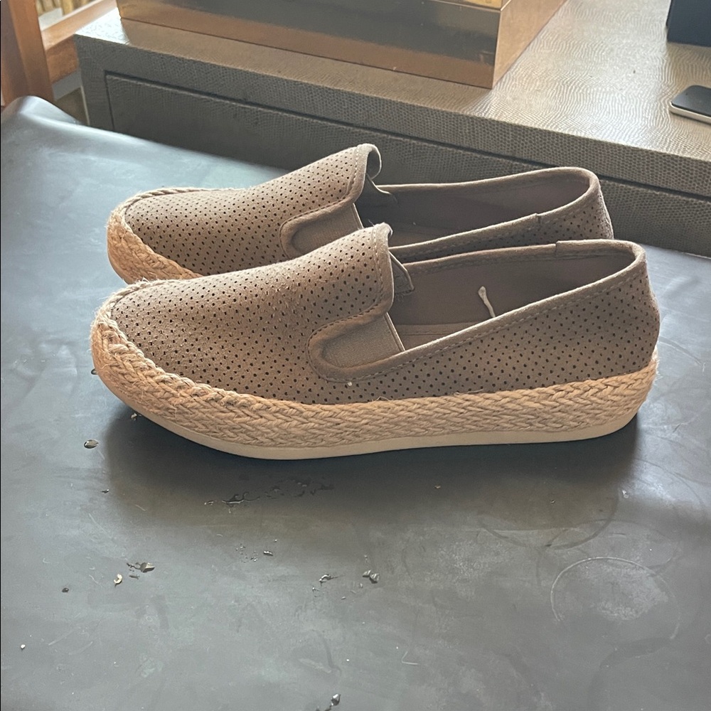 Esprit Brown Perforated Espadrilles